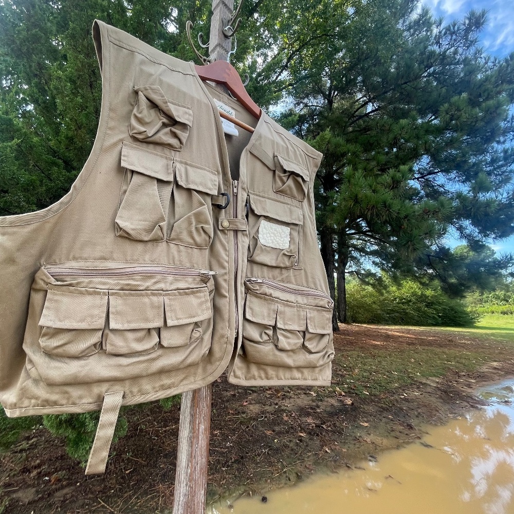 Men's/Unisex XXL Ausable Tan Fly Fishing Vest